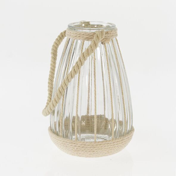 73105122cm Windlicht mit Kordeldekor 22cm