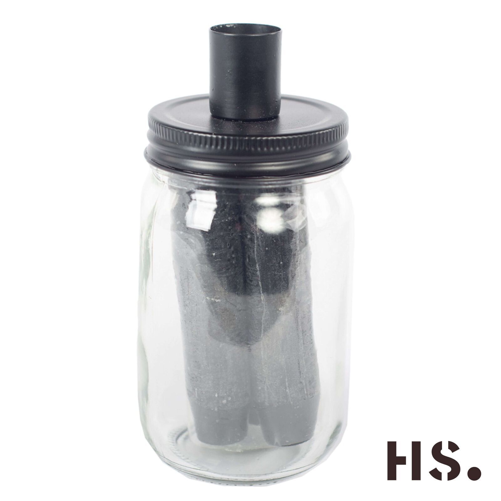 CYUZ_6gg Candle Jar Mason schwarz