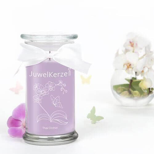 JuwelKerze Thai Orchid (Halskette mit Anhänger 380g