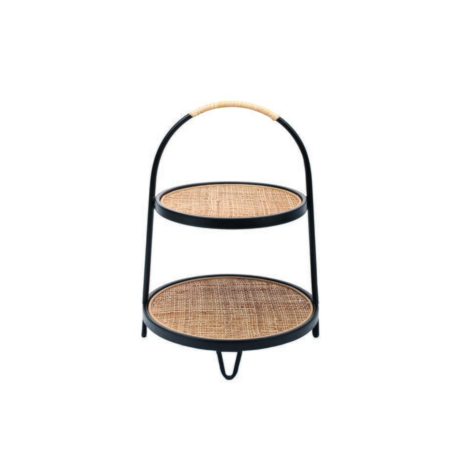 Etagere Hudsonbay natur/schwarz 41cm