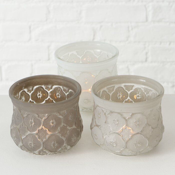 Windlicht Tunis 9cm hellbraun