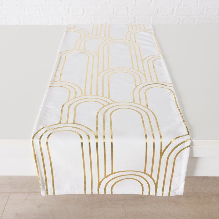 Einzelbild-wVp0D3O-large Tischläufer Bogan weiß/gold Design 1