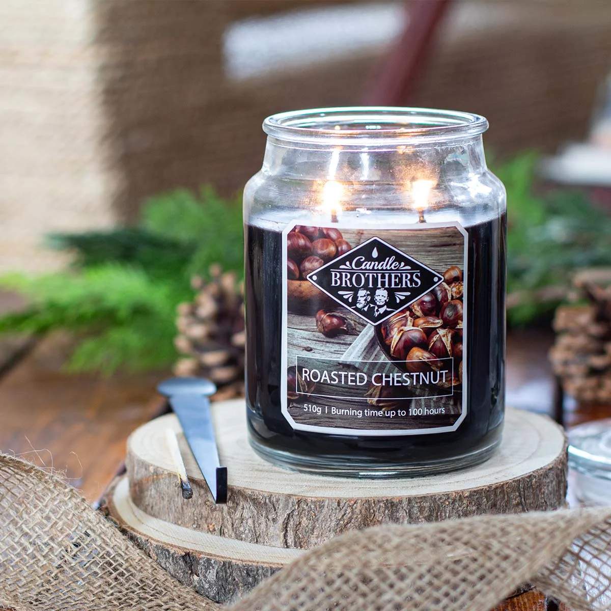 Roasted Chestnut 510g Candle Brothers Duftkerze Roasted Chestnut 510g Candle Brothers Duftkerze