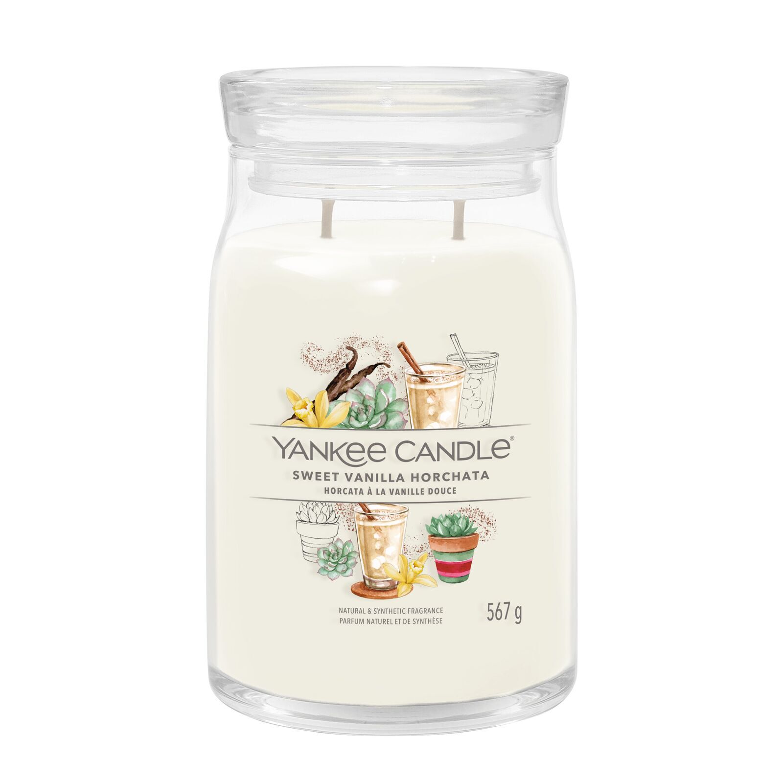 Sweet-Vanilla-Horchata_Large Sweet Vanilla Horchata Signature Large Jar 567g 2-Docht
