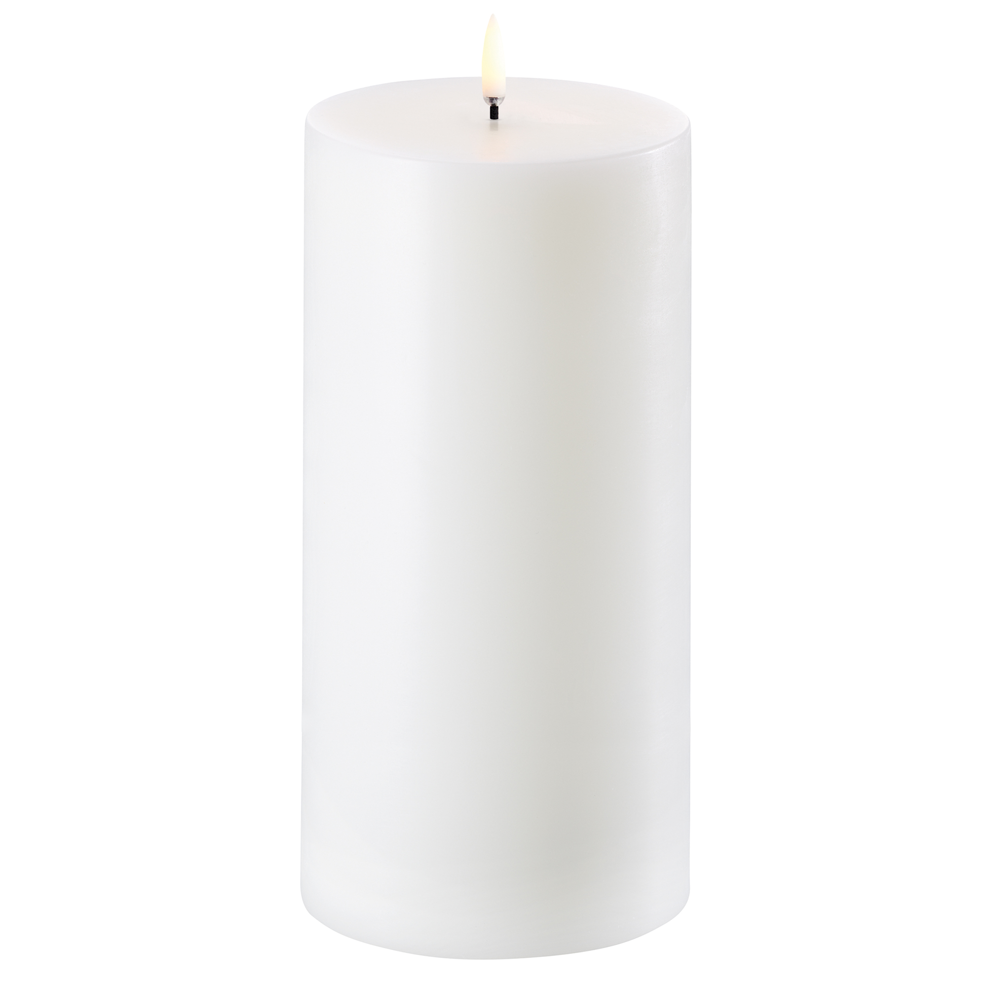 Uyuni LED Stumpenkerze 10x20cm nordic white