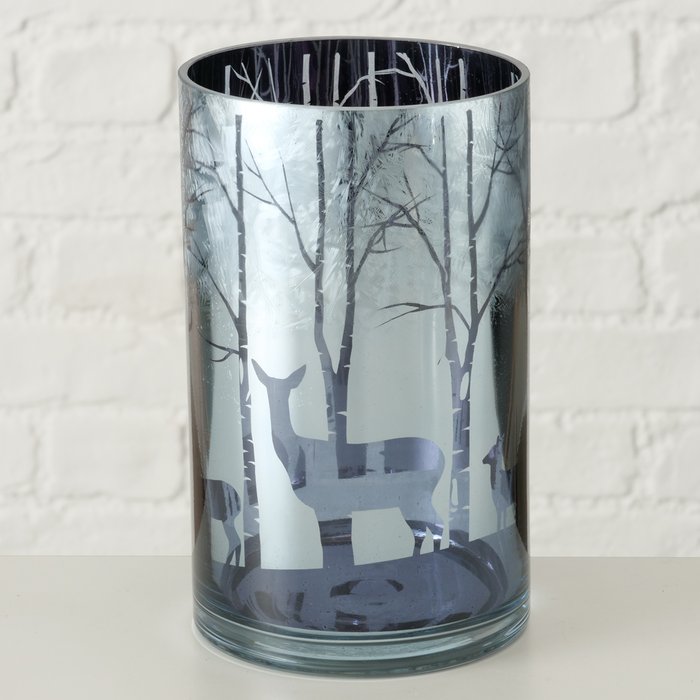 Windlicht Winta 20cm hellblau