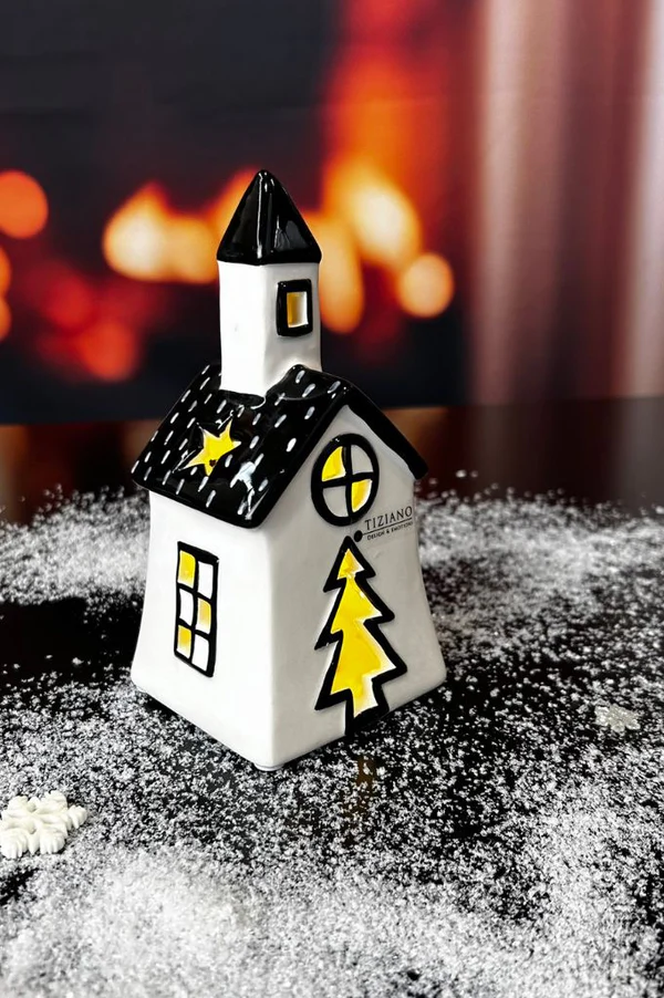 Lichthaus Pedaso 17cm LED cremeweiß/schwarz