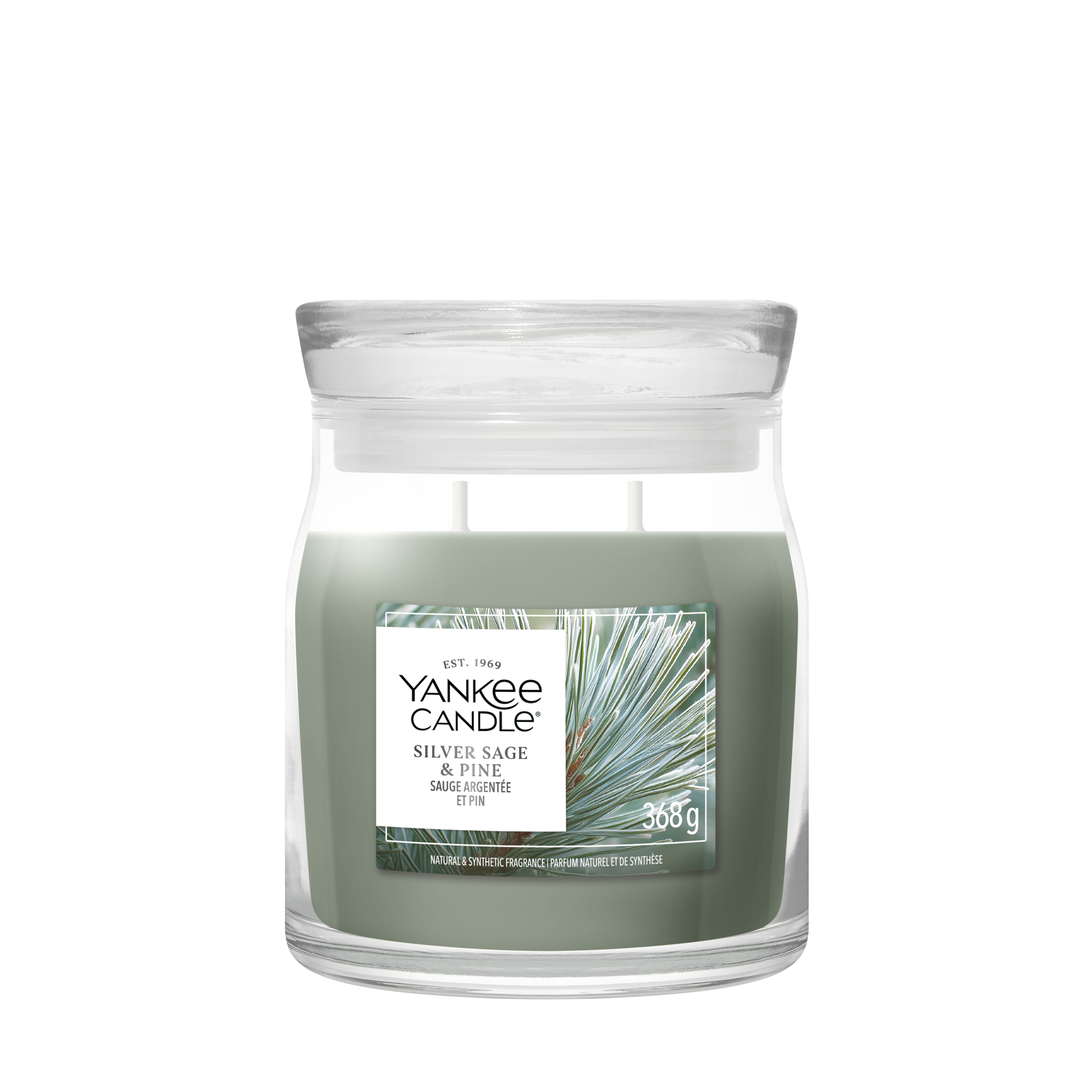 Silver Sage & Pine Signature Medium Jar 368g 2-Docht