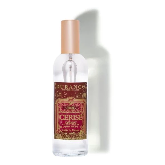 Raumspray 100 mL Samtige Kirsche von Durance parfum, duft, flakon, glas, rosé