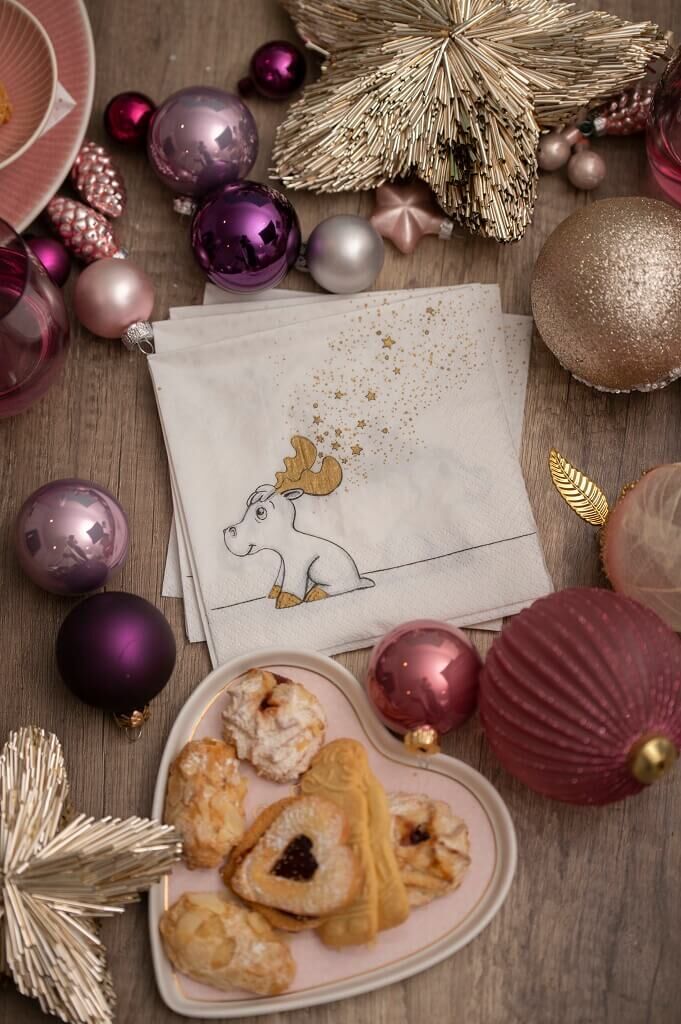 Elch Jens Weihnachts-Serviette