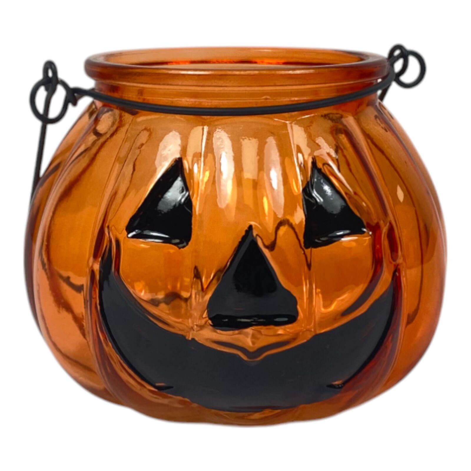 Windlicht Kürbis mit Henkel Pokal, Krug, Kochgeschirr, Topf, Töpferei