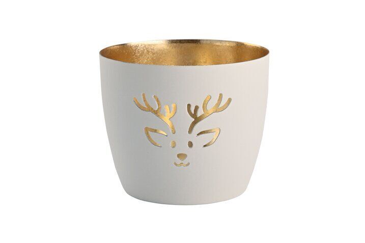 1145504001_1920x1920 Madras Windlicht M Rentier weiß/gold