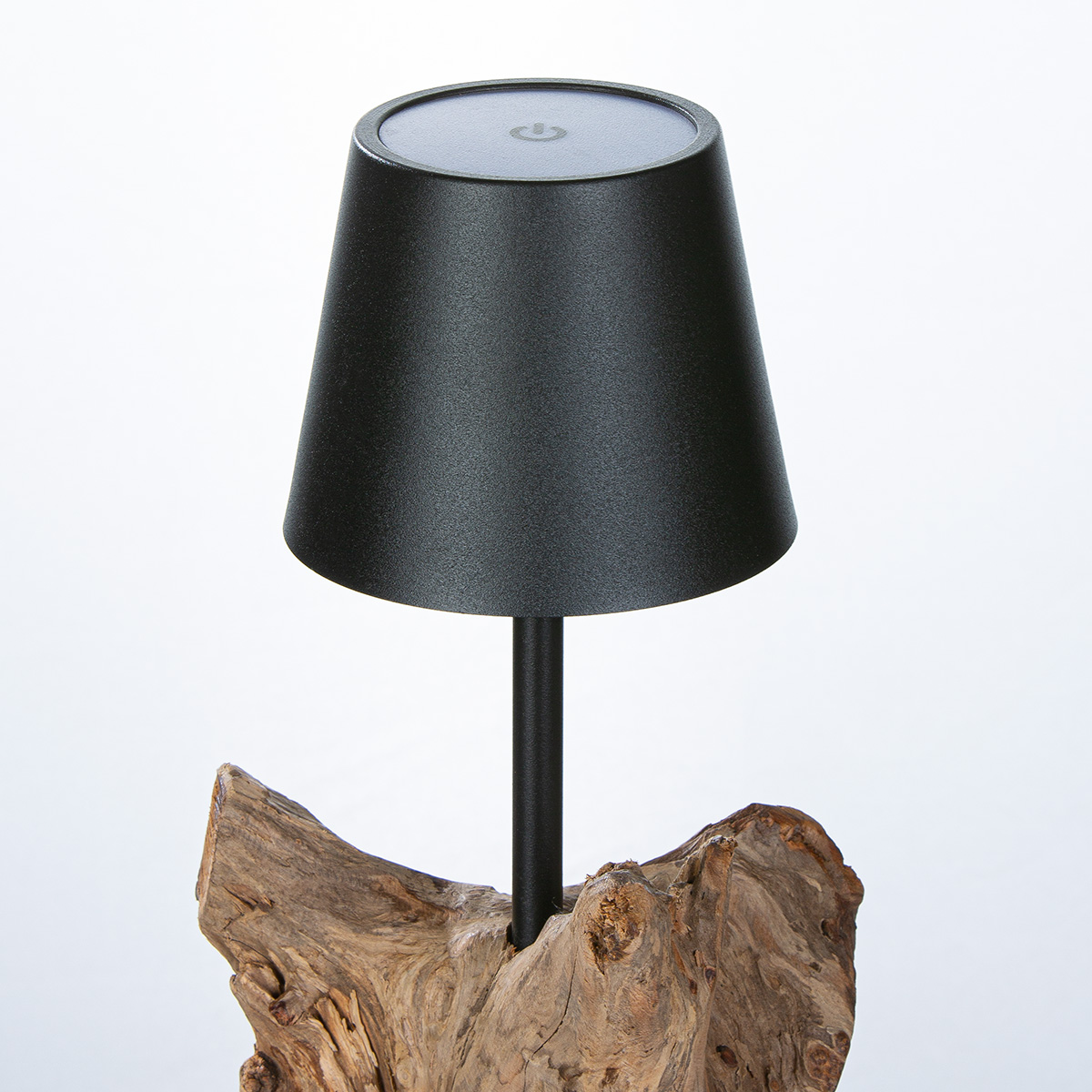 LED Tischleuchte USB Holz & Metall schwarz LED Tischleuchte USB Holz & Metall schwarz