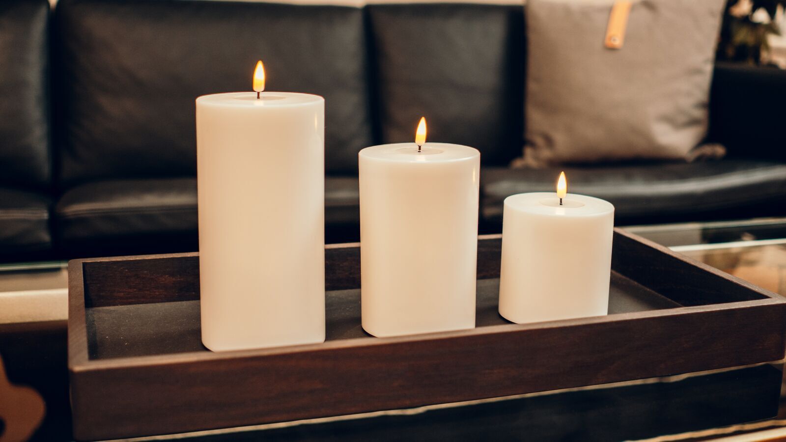 RMP00800-1 Stumpenkerze LED creme 7,5 x 20cm