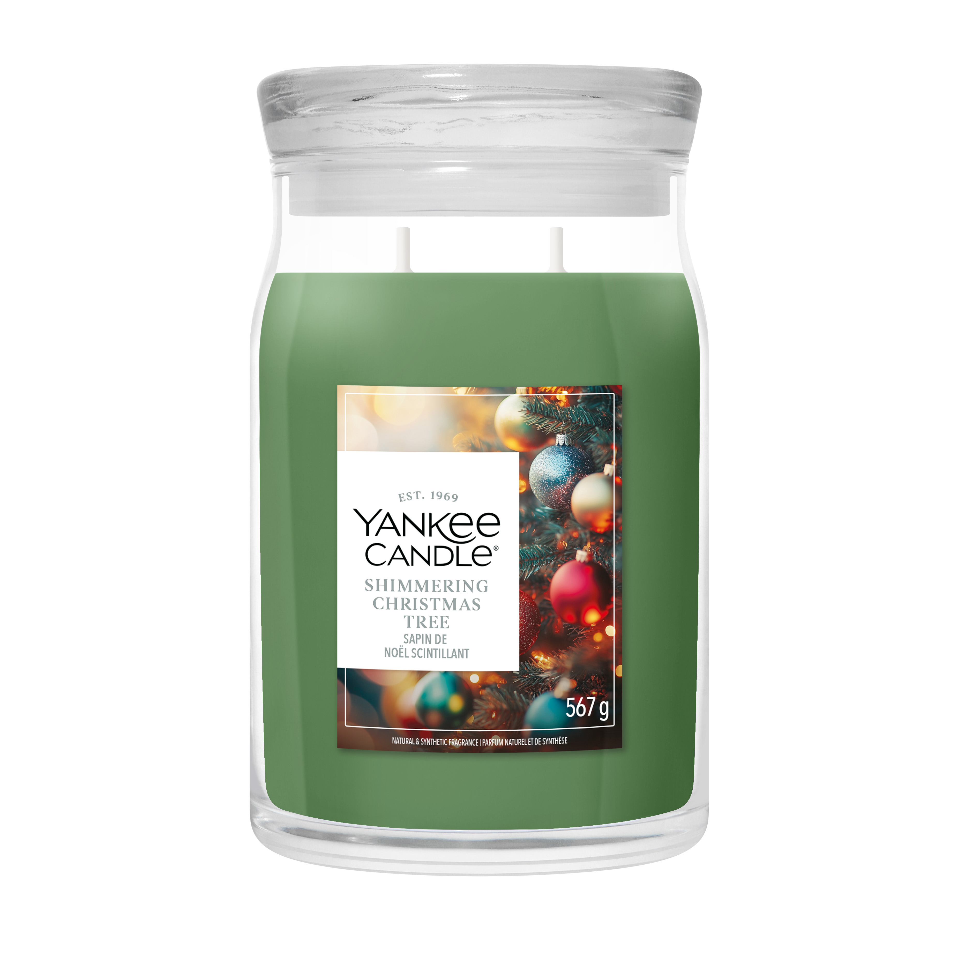 Shimmering Christmas Tree Signature Large Jar 567g 2-Docht Shimmering Christmas Tree Signature Large Jar 567g 2-Docht