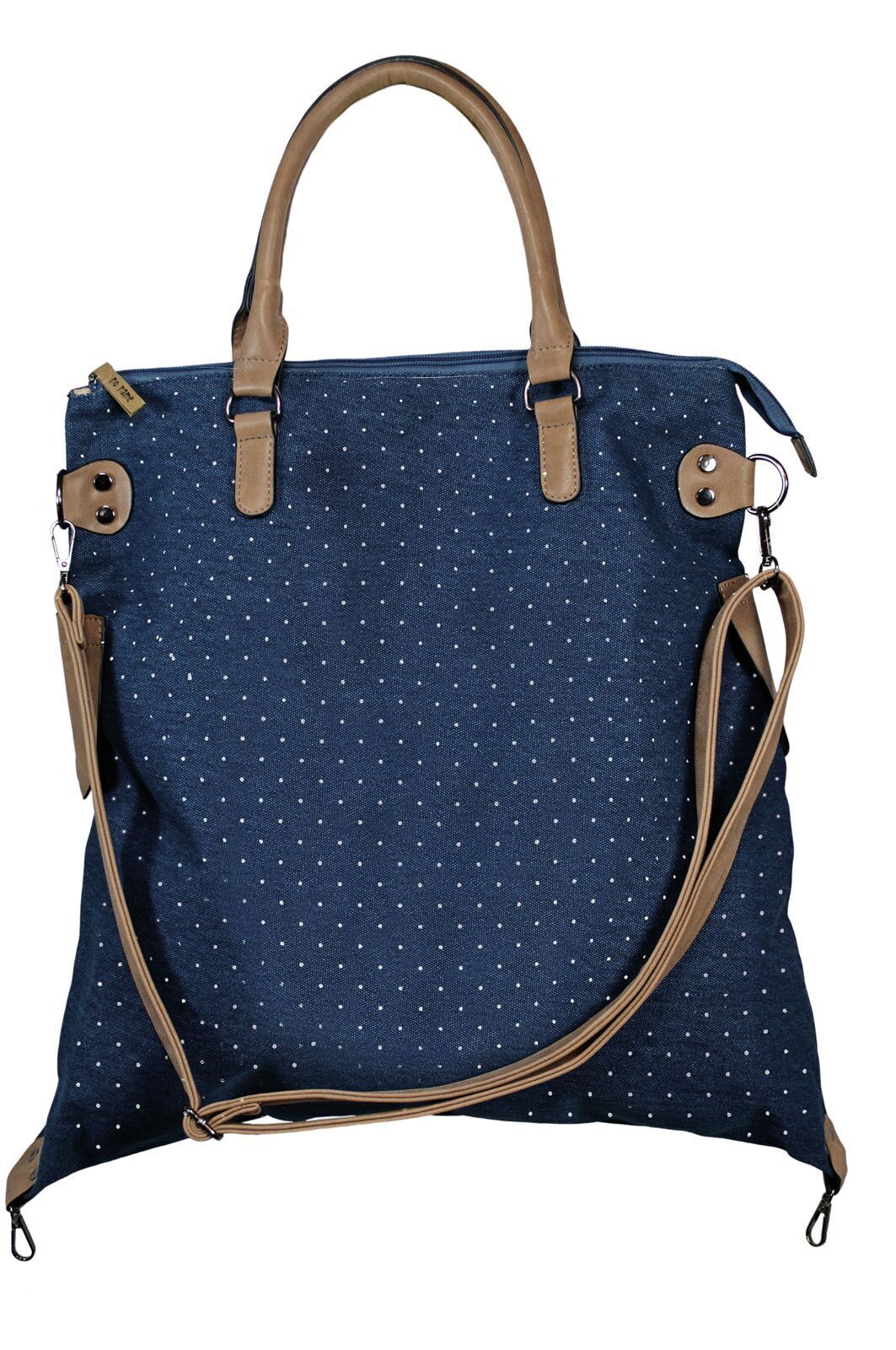 60610029-218_ID_18967 Shopping Bag Pünktchen navy