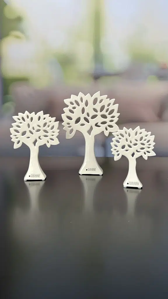 Dekobaum Gavello 35cm cremeweiß