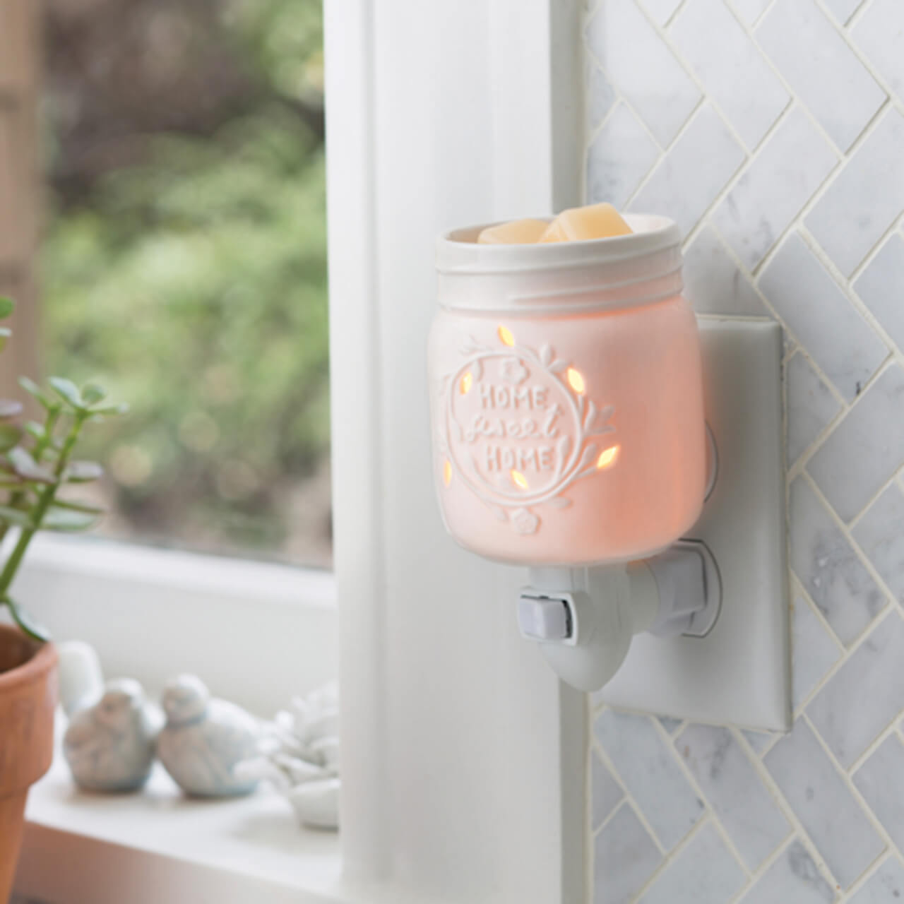 Mason Jar Home Sweet Home für die Steckdose