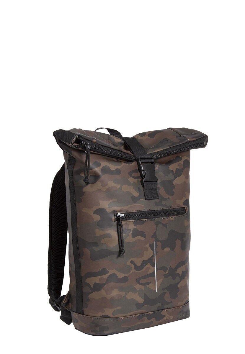 7D4030C59697B5801D52EEEA52AFD6C72ABA90EF Mart - New York Rolltop Rucksack grün camouflage