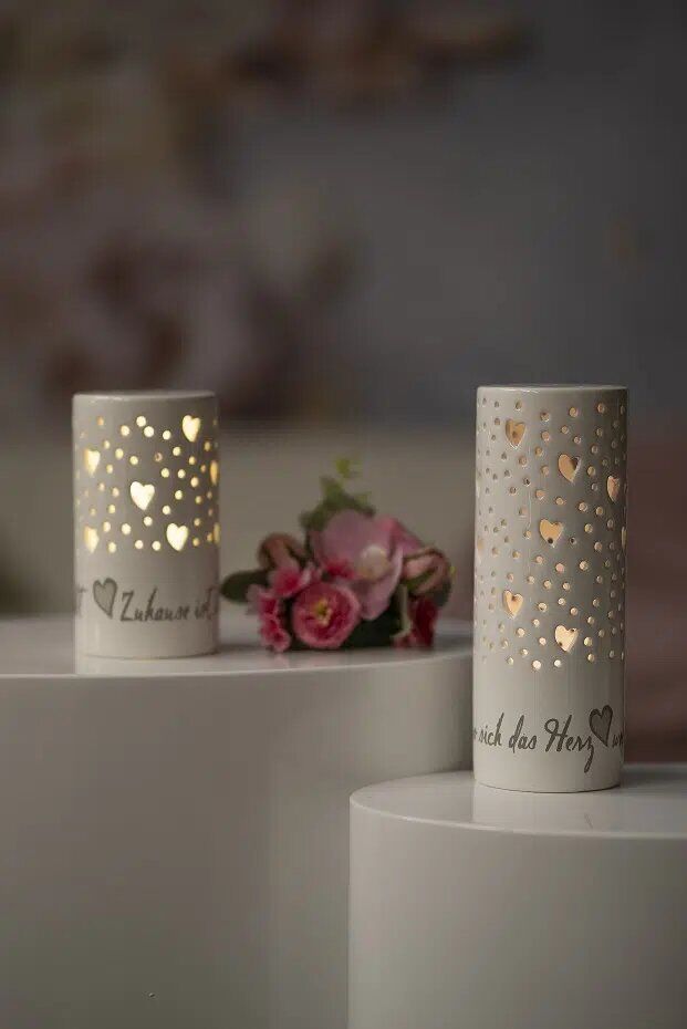 Latuna-zu-Huase Lichtsäule Latuna 24cm LED cremeweiß