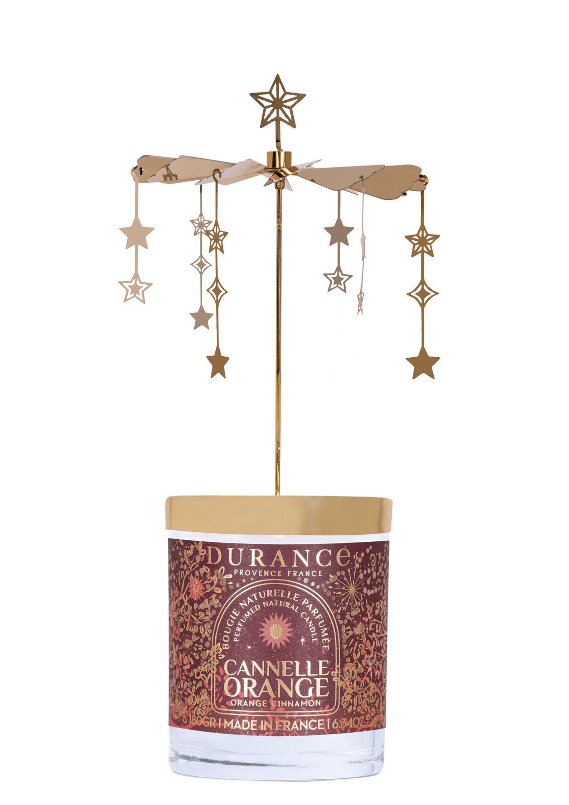 Zimt Orange - Set mit Karussel und Duftkerze 180g Rauchrohr