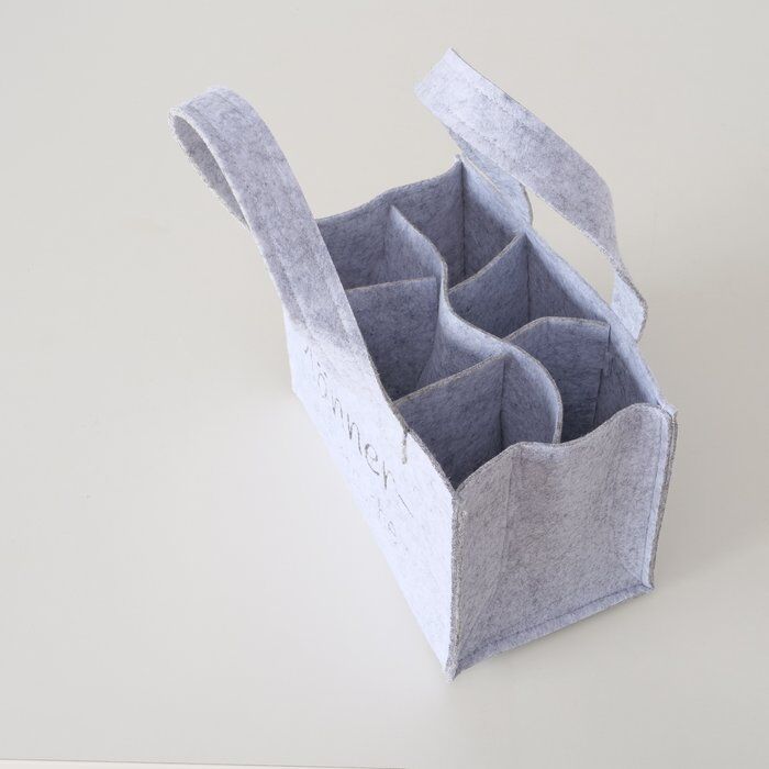 Detailbild-TW-FxDBN-large Flaschenträger Männerhandtasche dunkelgrau