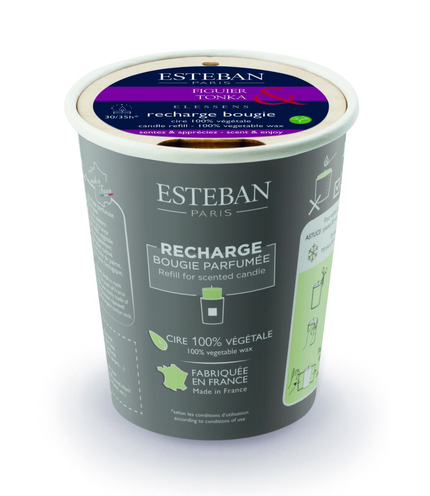 EFT-014_1 Feigenholz & Tonka Nachfüller für Duftkerze 170g