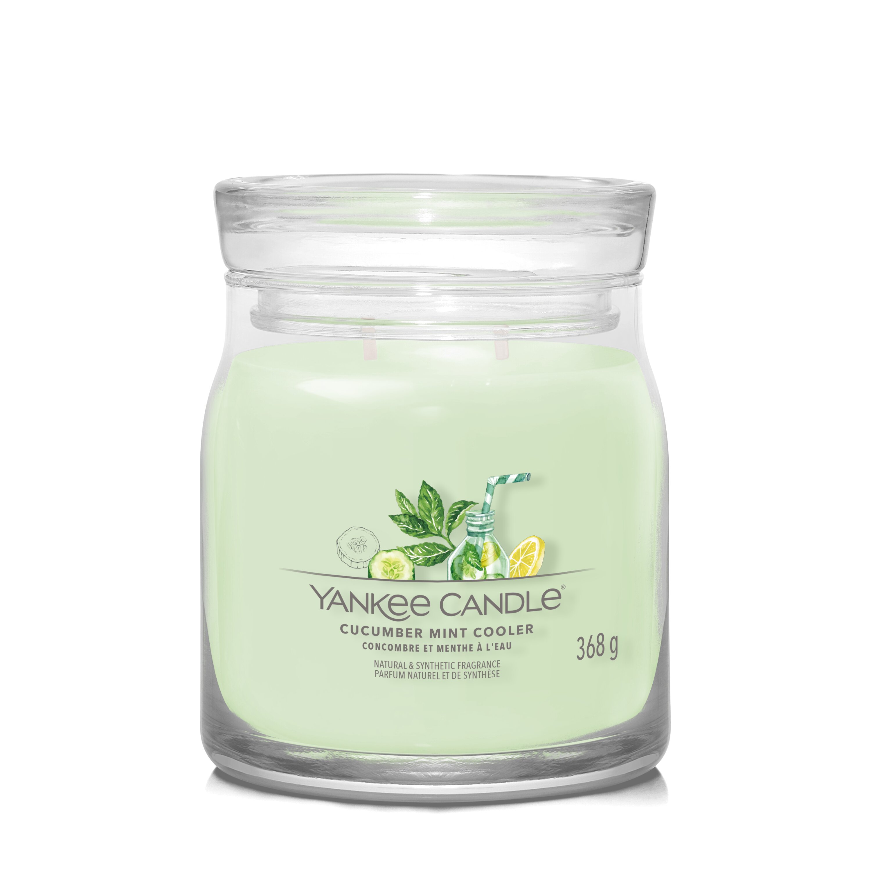Cucumber Mint Cooler Signature Medium Jar 368g 2-Docht