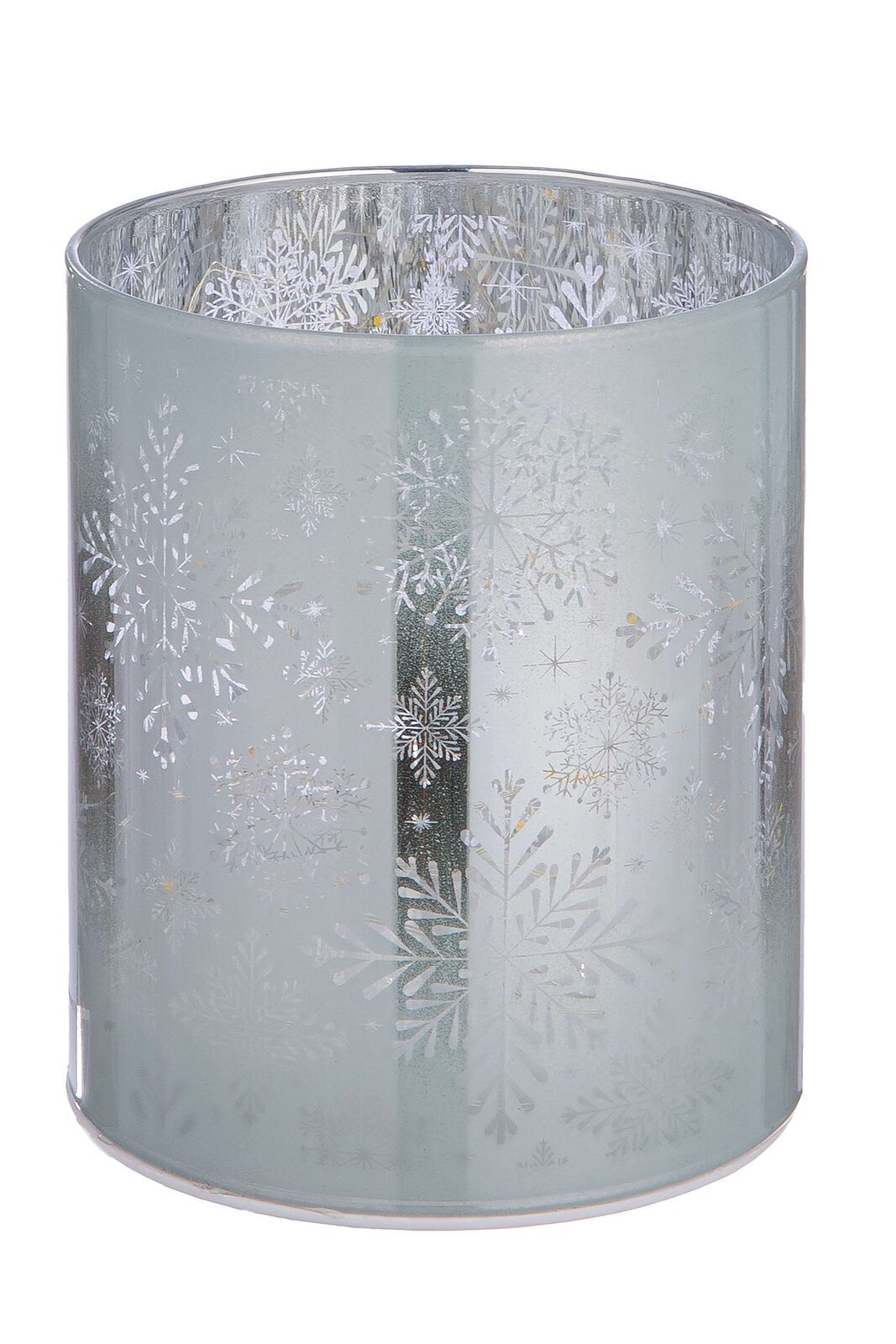 Windlicht Schneeflocke LED Glas 13cm Windlicht Schneeflocke LED Glas 13cm