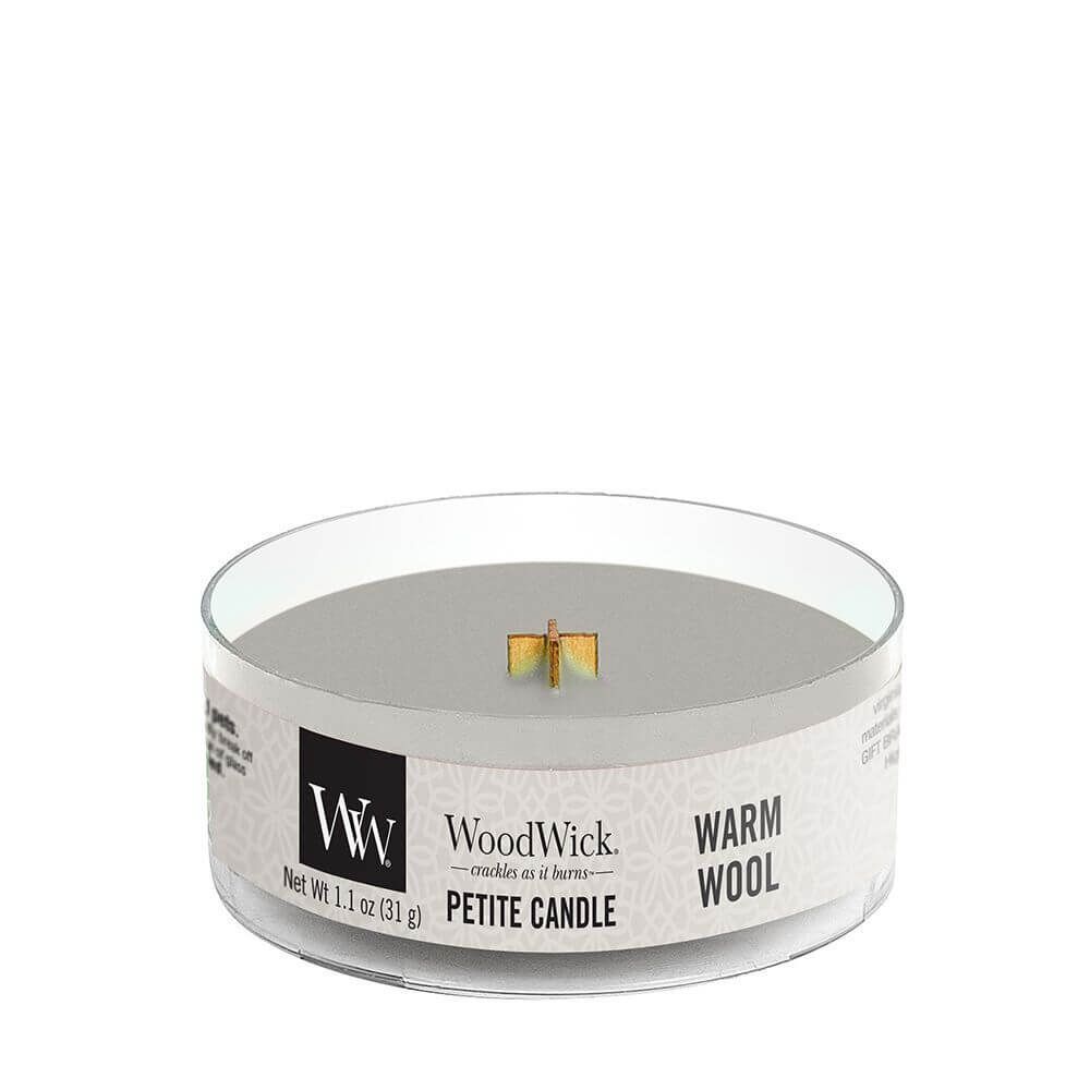 Warm Wool Petite Candle 31g von Woodwick