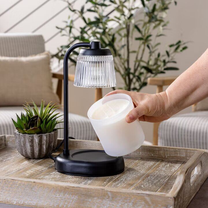 Fluted Glas Kerzenwärmer black Fluted Glas Kerzenwärmer black