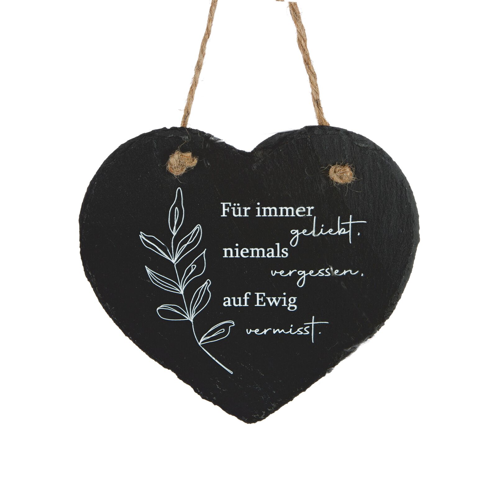 Deko Hänger Herz - Nie Vergessen Zubehor