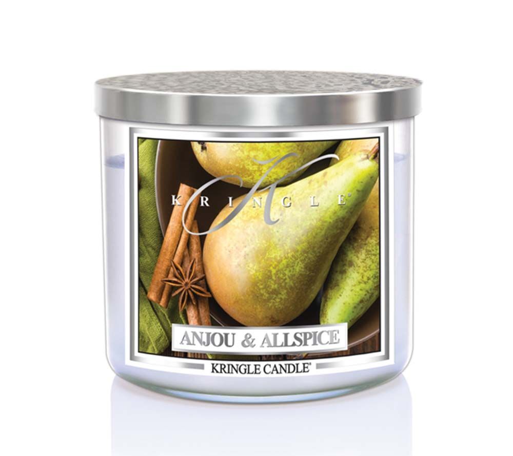 kringle_candle_anjou_and_allspice_silver_lid_american_heritage Anjou & Allspice 396g Tumbler 3-Docht