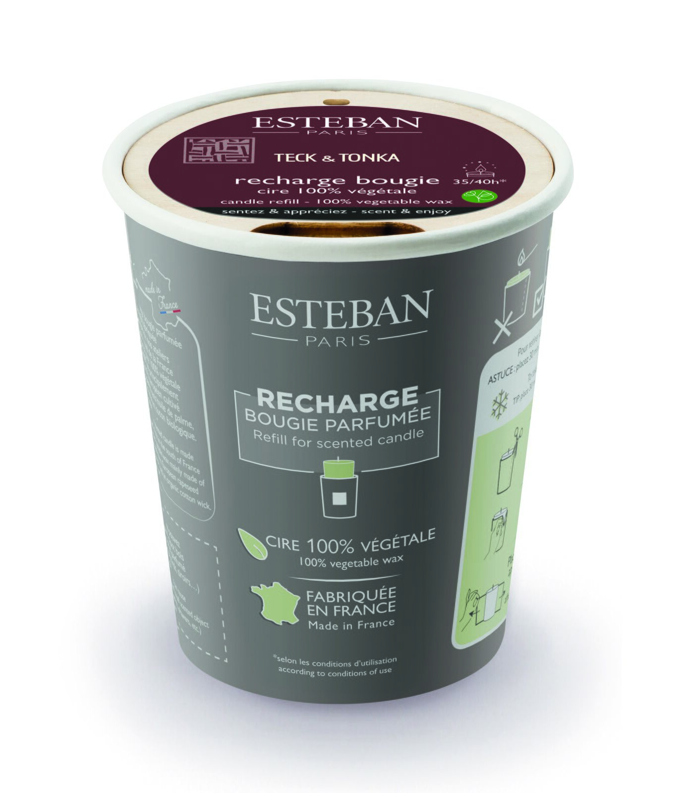 TET-079_1 Teck & Tonka Nachfüller für Duftkerze 170g