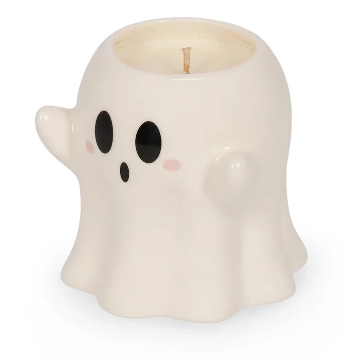 Legami Duftkerze Ghost – Scented Candle Geister-Teelicht, Stumpenkerze, Deko-Charakter, Kerzenhalter, Kunststein-Form