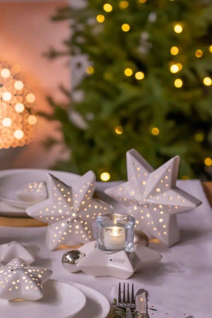 Stern Lazio 15,5cm LED cremeweiß