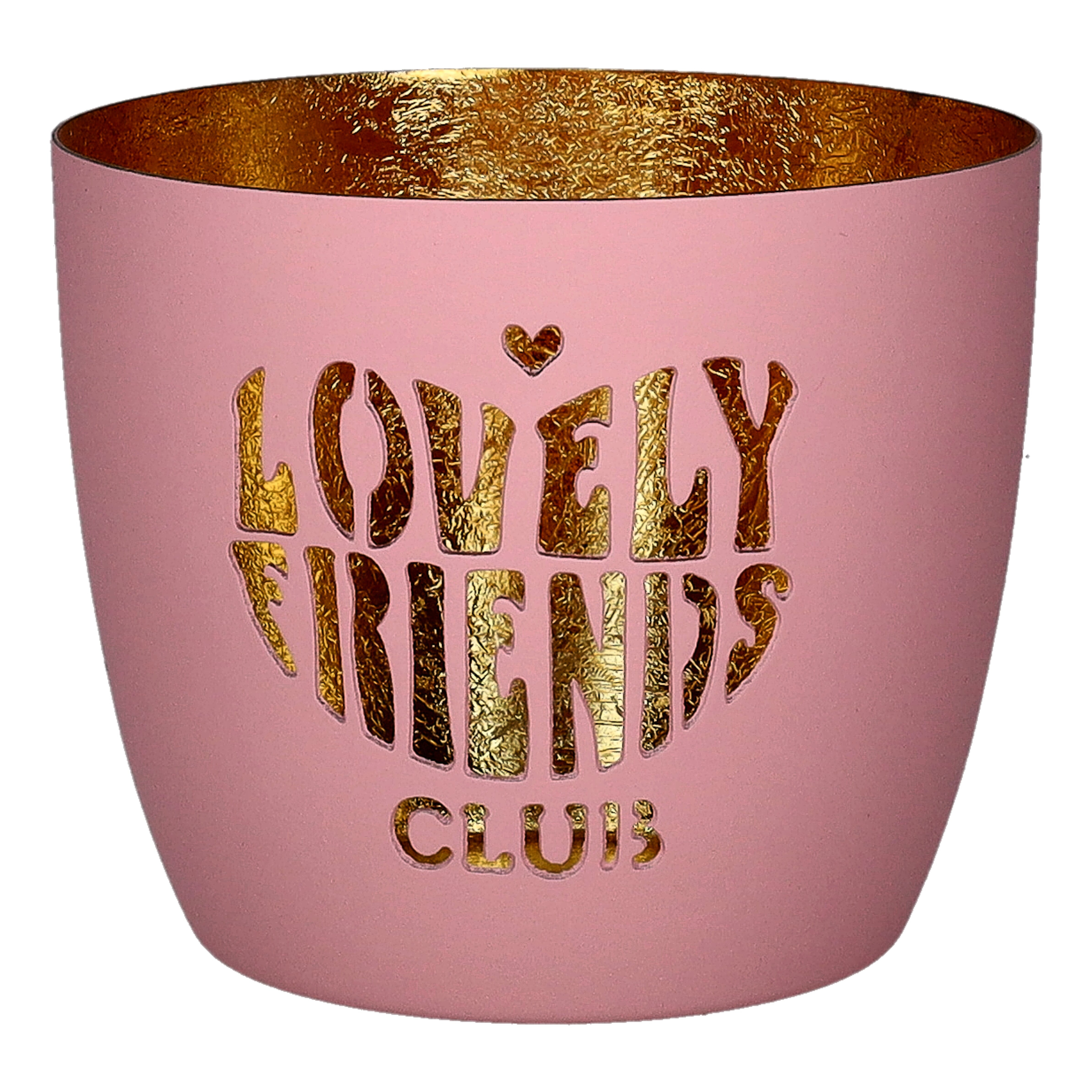 Tassenuntersetzer, Becher, Pink, Goldfolierung, Lovely Friends Club