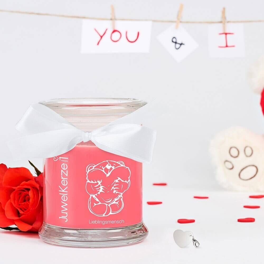 JuwelKerze Lieblingsmensch (Charm Anhänger) 230g