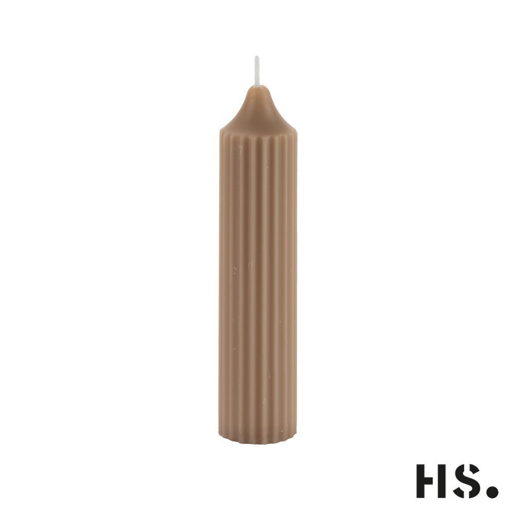 BAqcTFkc Dinner Candle Stripe sand