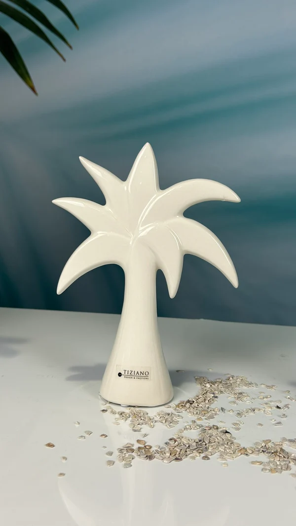 Deko Palme Guano cremeweiß 16cm