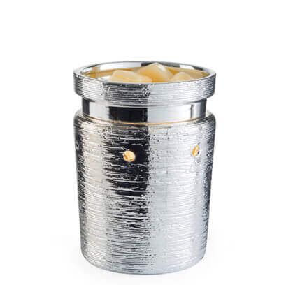 Brushed-chrome-Duftlampe BRUSHED CHROME Duftlampe von Candle Warmers Deutschland