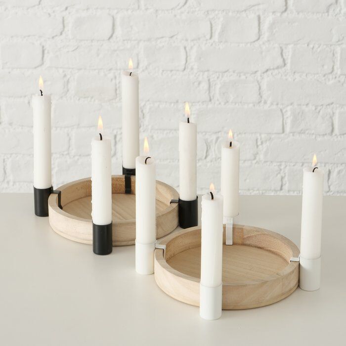 Kerzenleuchter Skovde schwarz