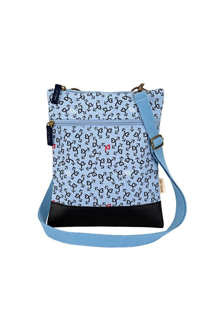 Crossbag Anchor Love rauchblau 230 Zubehor, Tasche, Handtasche, Geldbörse
