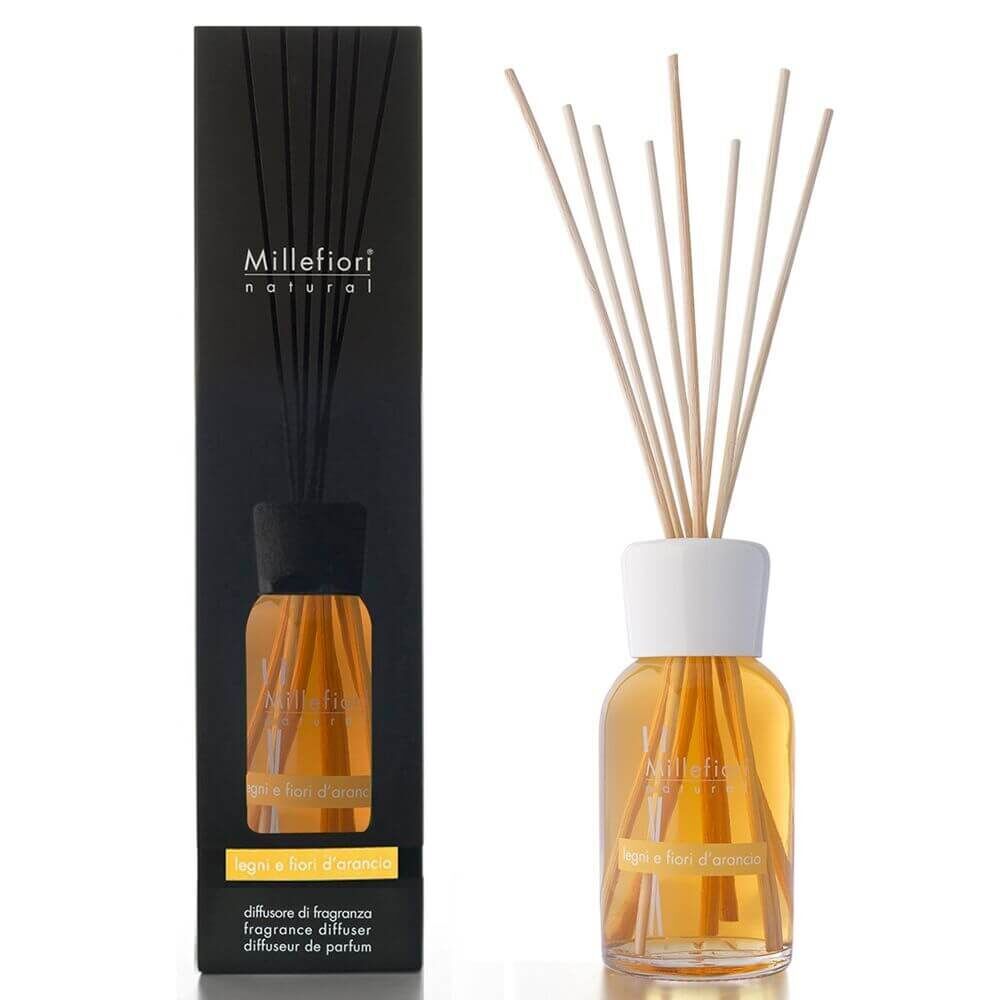 7DDFA-3-NATURAL-FRAGRANCES-STICK-DIFFUSER-250-ML-LEGNI-E-FIORI-D-ARANCIO Legni E Fiori d´Arancio - Natural Stick Diffuser 250ml - Millefiori
