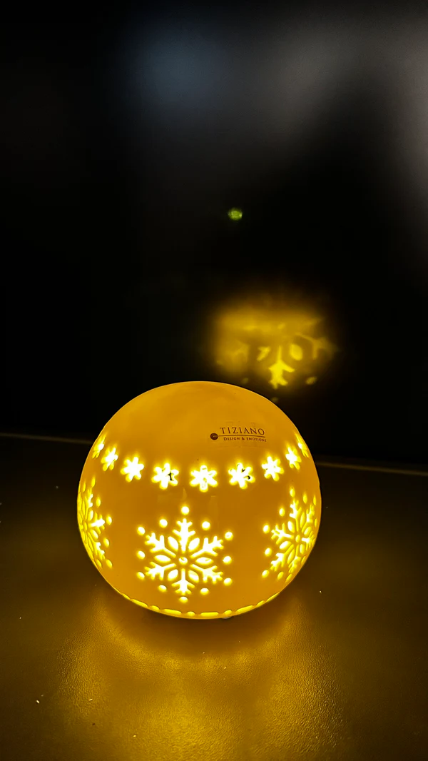 Lichtkugel Splendore 8cm LED creme