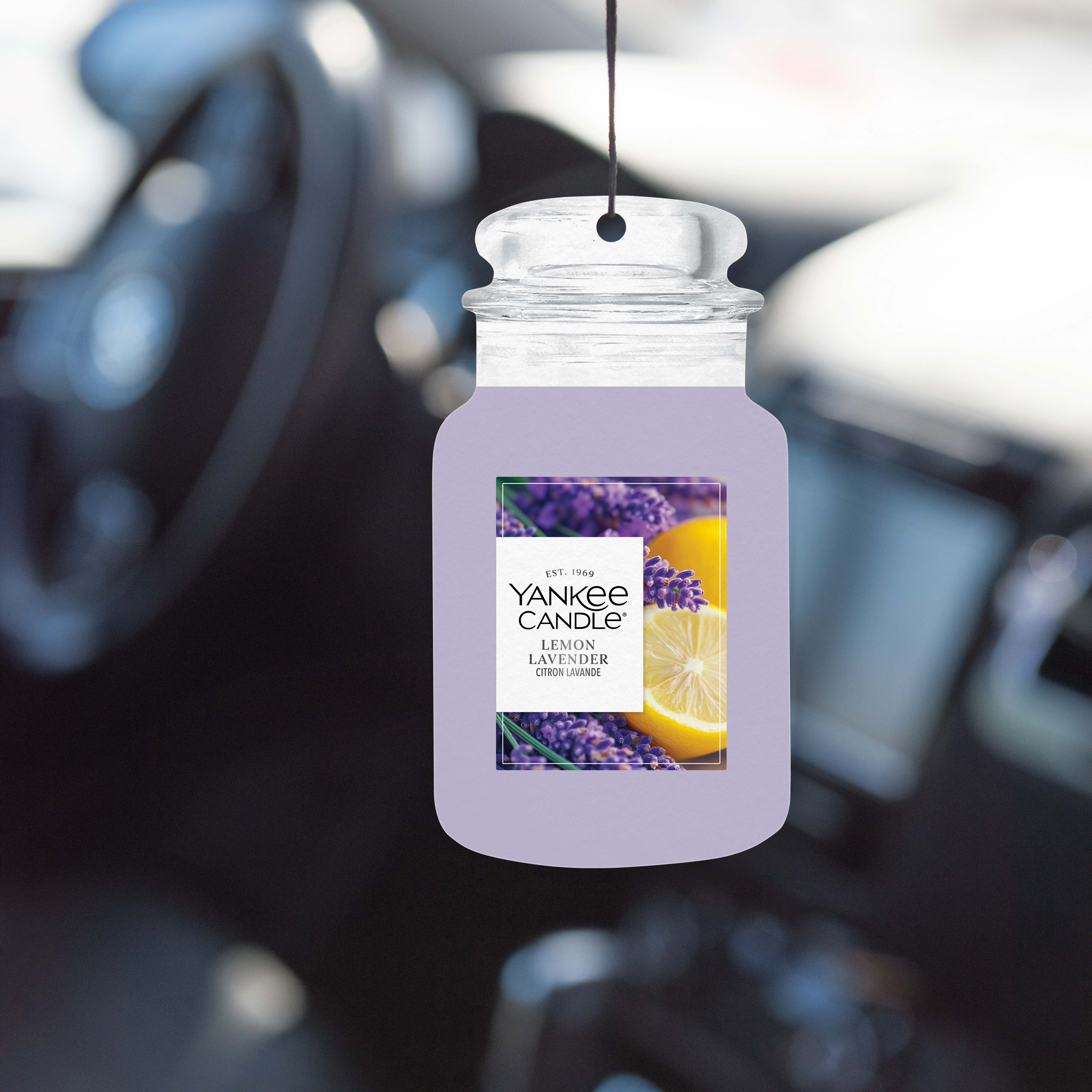 Lemon Lavender Car Jar Single Lemon Lavender Car Jar Single