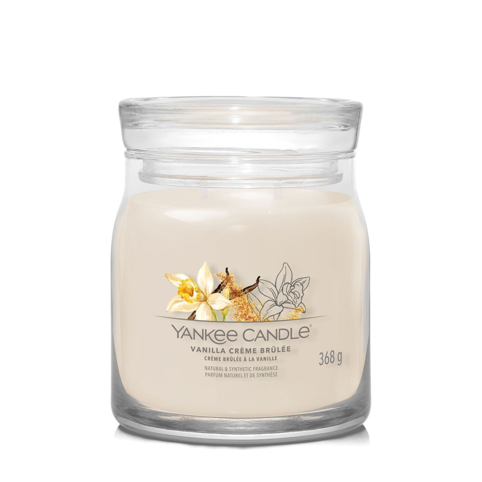 Vanilla-Creme-Brulee_Signature_Medium1 Vanilla Creme Brulee Signature Medium Jar 368g 2-Docht