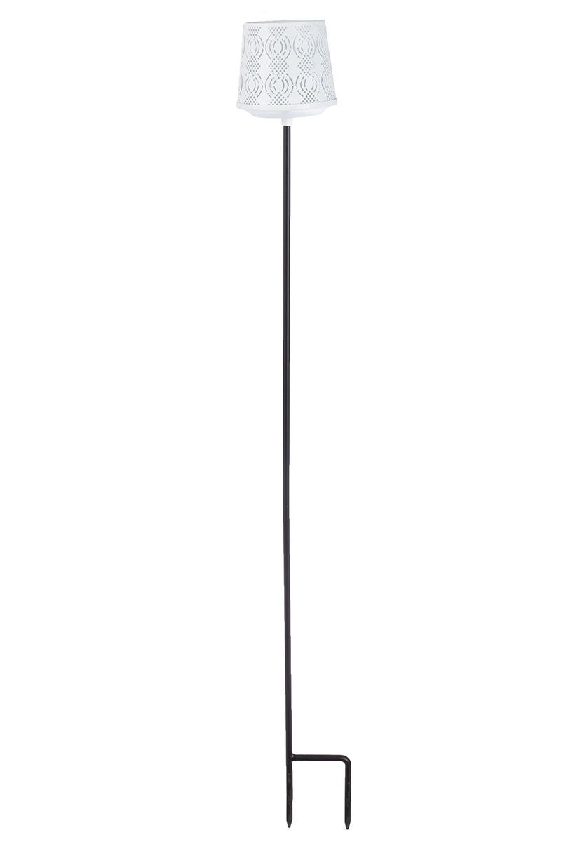 Gartenstecker mit Windlicht Malou weiß Variante 1