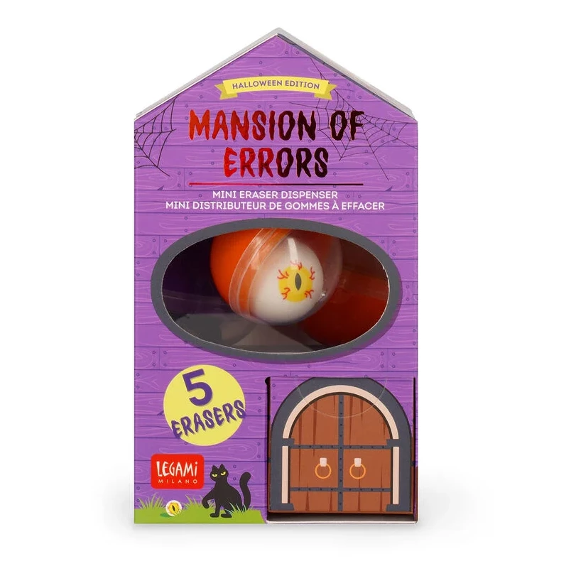 Mini-Eraser, Eraser-Set, Halloween, Orange, Katze