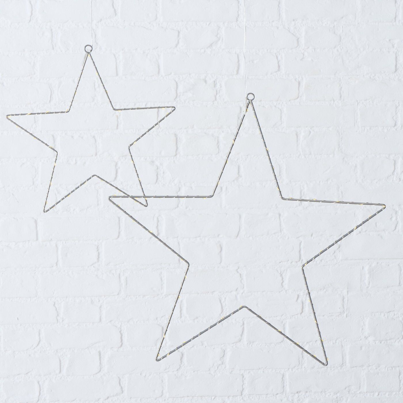 Leuchtstern Elvira 30cm LED silber